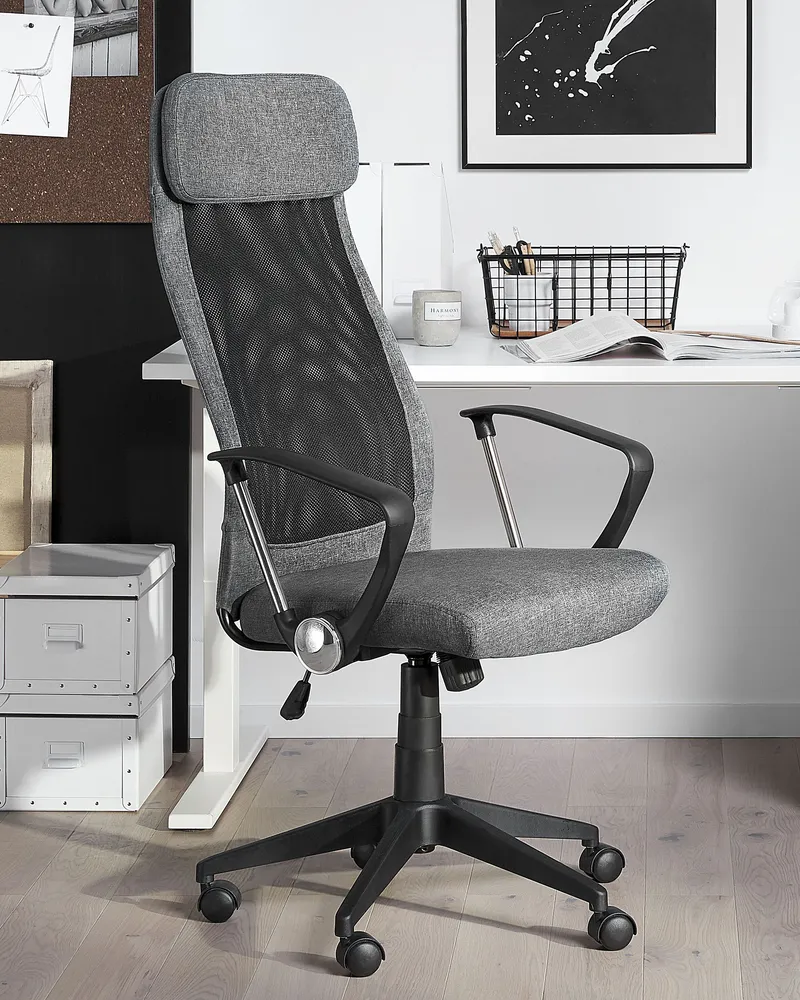 Chaise de bureau Gris noir PIONEER