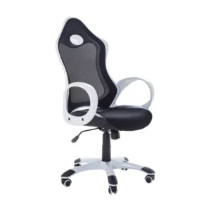 Chaise de bureau noire et blanche ICHAIR | Facile à installer |