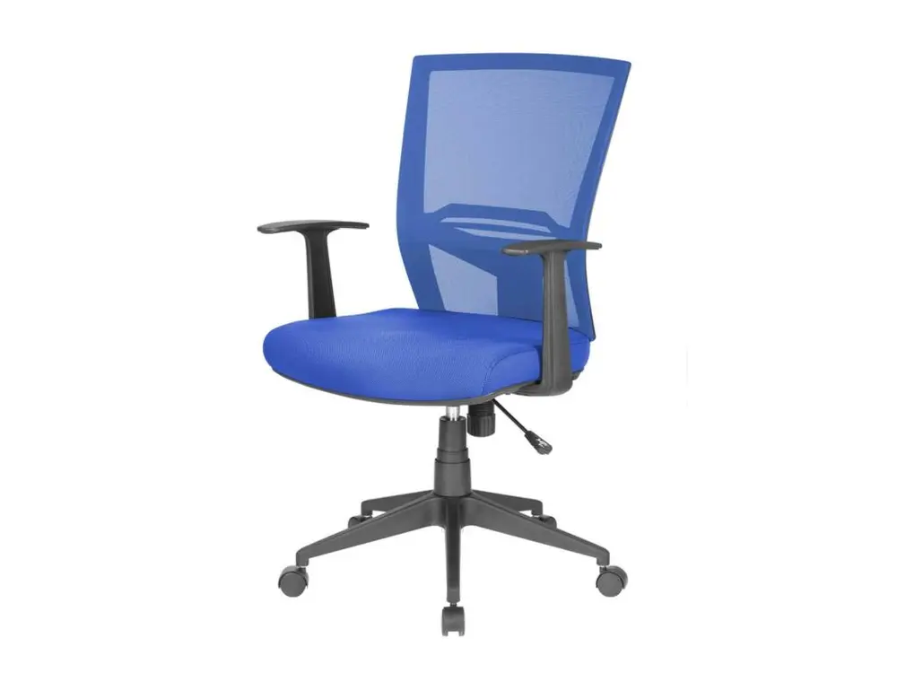 Chaise de bureau Palmerston, Chaise de direction en maille avec accoudoirs, Siège de bureau ergonomique, 59x64h96/106 cm,...
