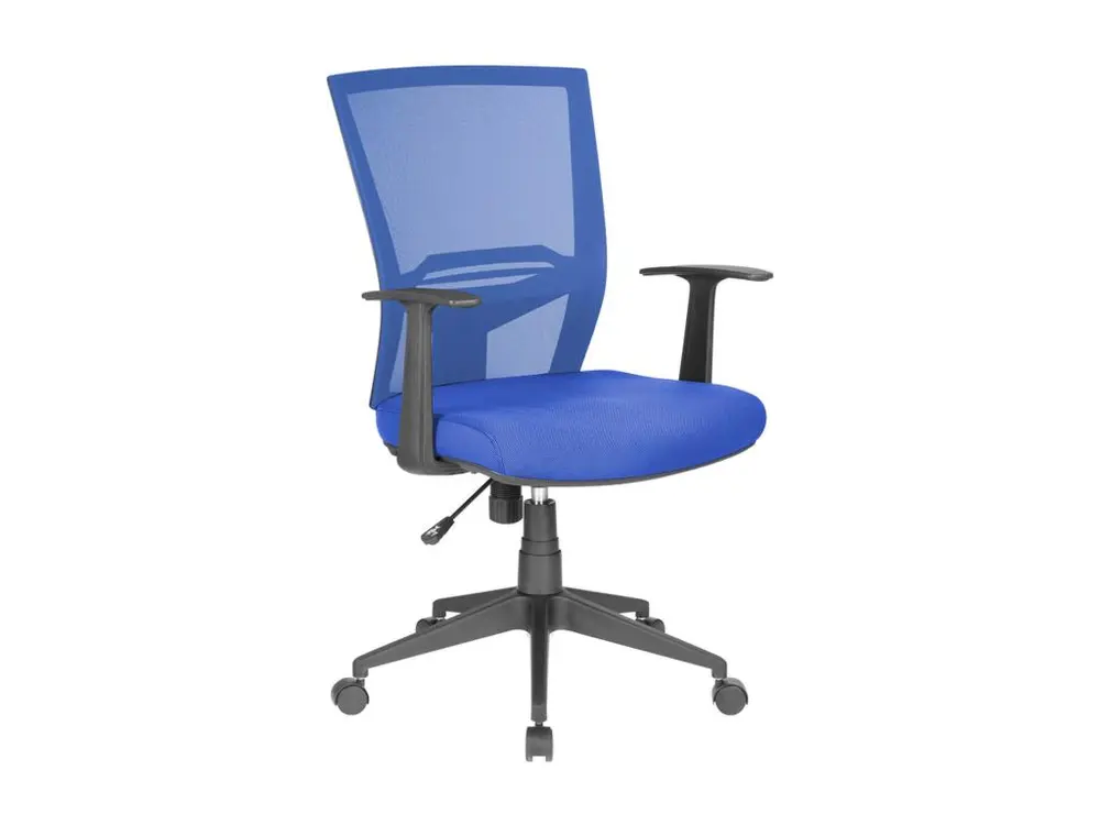 Chaise de bureau Palmerston, Chaise de direction en maille avec accoudoirs, Siège de bureau ergonomique, 59x64h96/106 cm,...