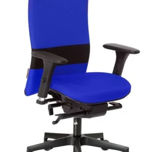 Chaise de bureau pivotante nexxtoffice Vita-Q avec accoudoirs 3D base en polyamide roulettes dures Navassa V-Q5-MA-HR-KN-N...