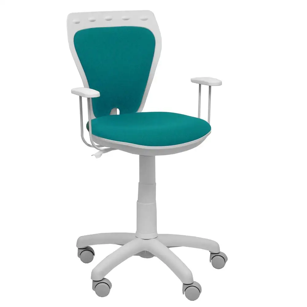 Chaise de Bureau Salinas P&C BLB39RF Jeunes Vert émeraude avec compartiments intégrés