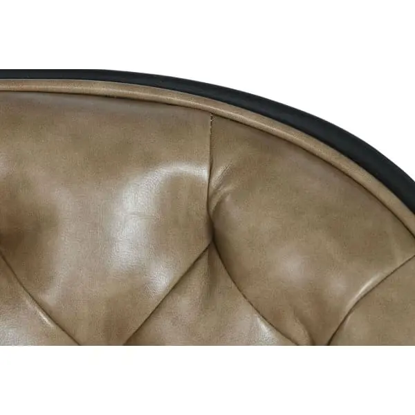 Chaise de Bureau Similicuir Ancien Marron Clair et Noir avec système de clipsage
