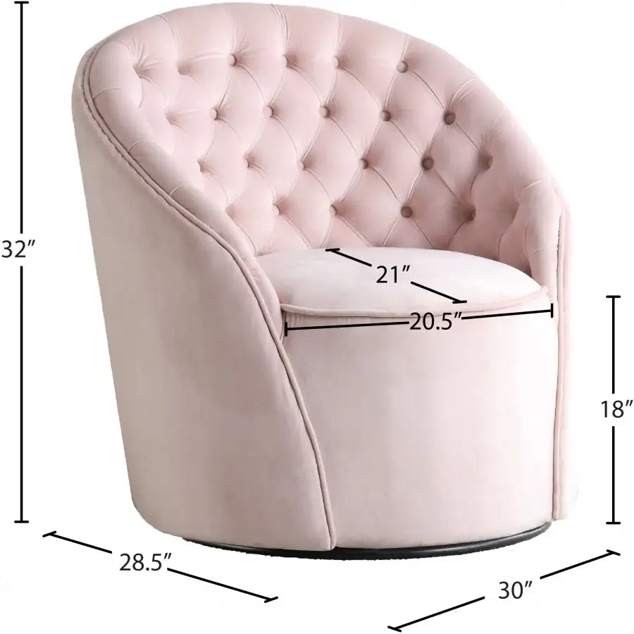 Chaise D'Appoint En Velours Alessio avec Garantie 2 Ans