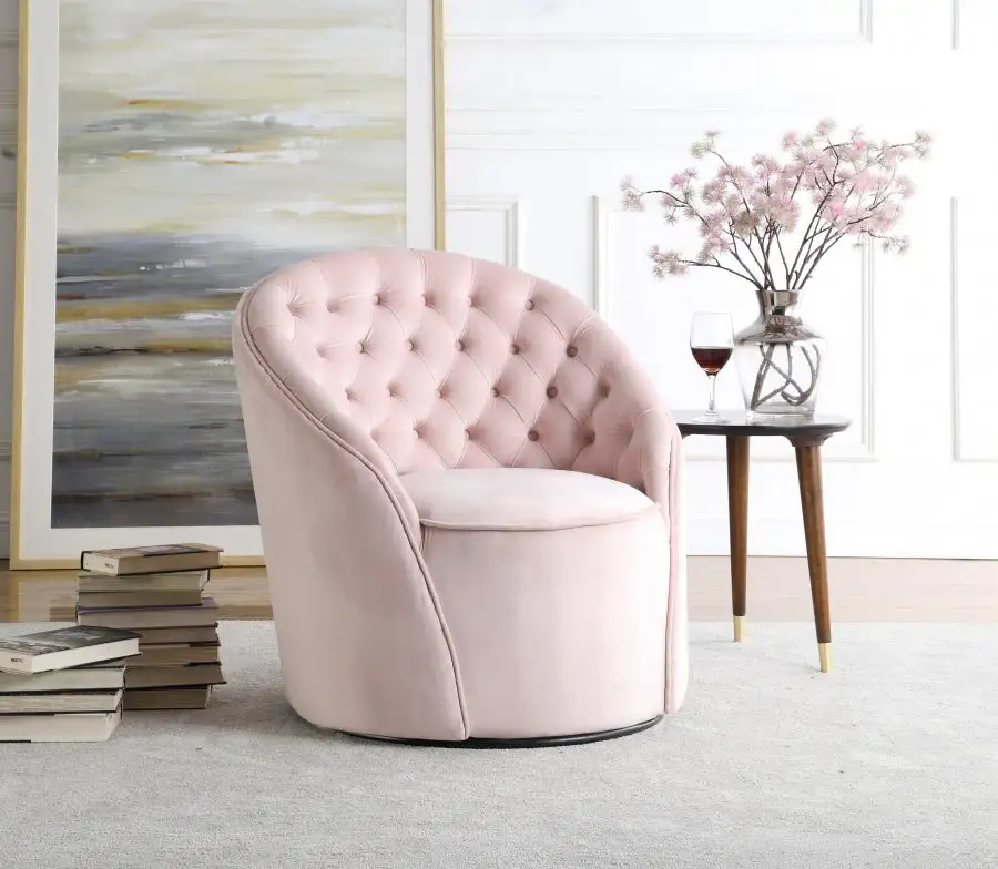 Chaise D'Appoint En Velours Alessio avec Garantie 2 Ans