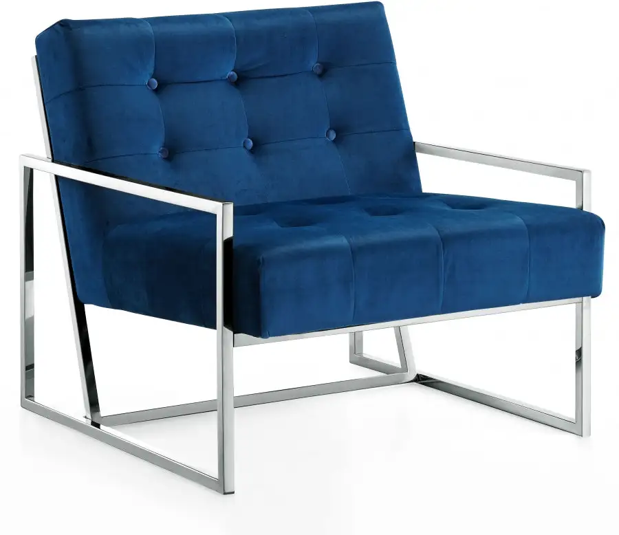 Chaise D'Appoint En Velours Alexis avec Garantie 2 Ans