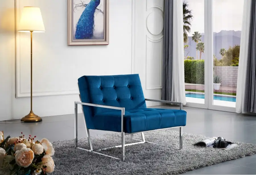 Chaise D'Appoint En Velours Alexis avec Garantie 2 Ans