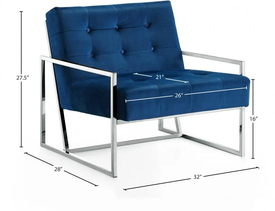 Chaise D'Appoint En Velours Alexis avec Garantie 2 Ans