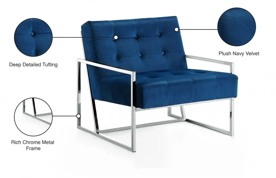 Chaise D'Appoint En Velours Alexis avec Garantie 2 Ans