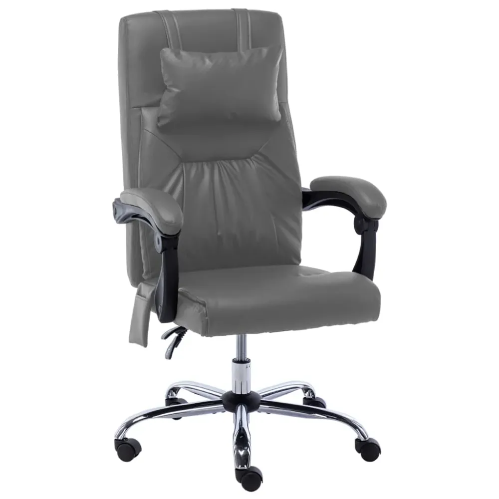 Chaise fauteuil siège de bureau informatique étude de massage anthracite similicuir anthracite 02_0024004 avec revêtement...