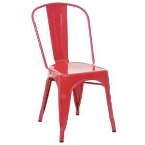 Chaise MCW-A73 Métal, rouge pour un espace de travail ordonné