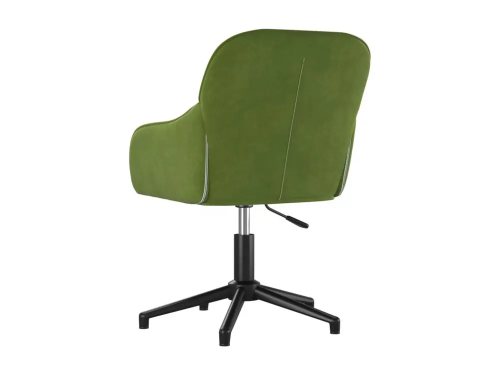 Chaise pivotante de bureau Vert net Velours