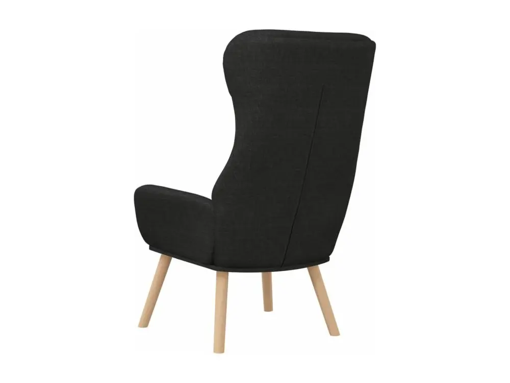 Chaise de relaxation Noir Tissu avec Garantie 2 Ans