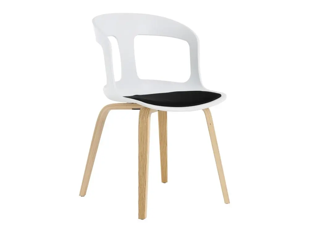 Chaise de Salle à Manger ou de Bureau avec Accoudoirs Pärumm Joritz Blanc 50x53x82 cm - Conforme aux Normes de Sécurité
