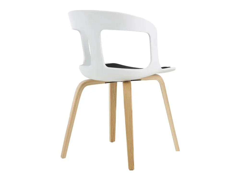 Chaise de Salle à Manger ou de Bureau avec Accoudoirs Pärumm Joritz Blanc 50x53x82 cm - Conforme aux Normes de Sécurité