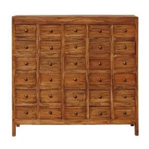 Commode en acajou marron Mercerie Chehoma - 105cm avec Garantie 2 Ans
