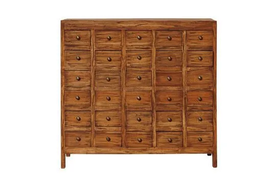 Commode en acajou marron Mercerie Chehoma - 105cm avec Garantie 2 Ans