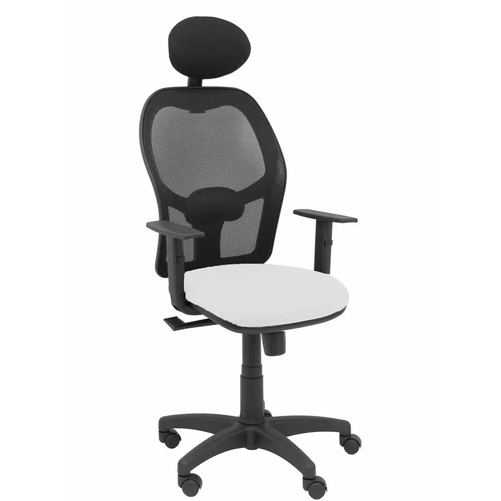 Coussin ergonomique pour Chaise de Bureau avec Appui-tête P&C B10CRNC Blanc