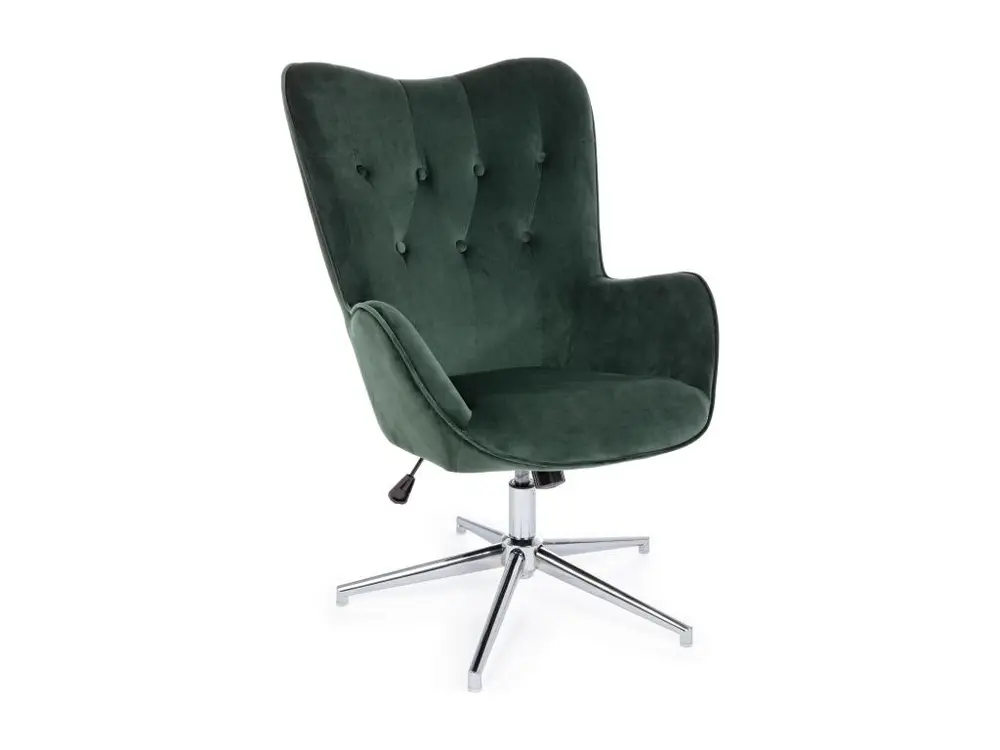 Coussin ergonomique pour Chaise de bureau réglable en velours vert Farija