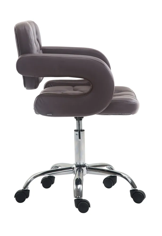 Coussin ergonomique pour Chaise de bureau réglable en hauteur pivotante dossier et accoudoir synthétique gris BUR10415