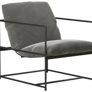Coussin ergonomique pour Chaise d'appoint en velours gris