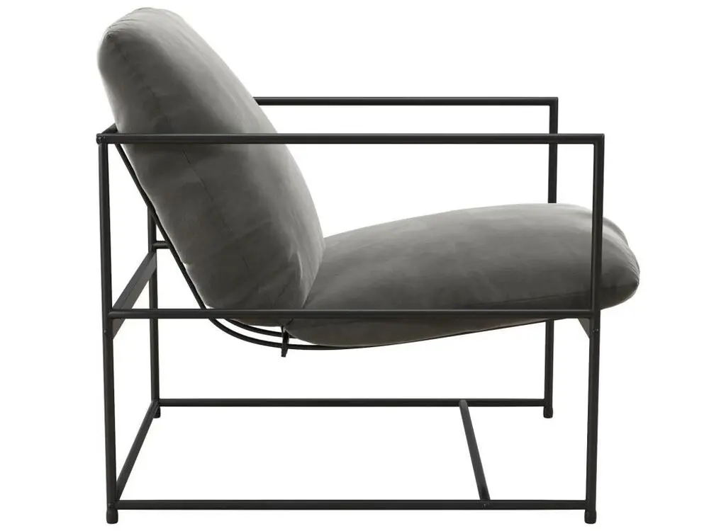 Coussin ergonomique pour Chaise d'appoint en velours gris
