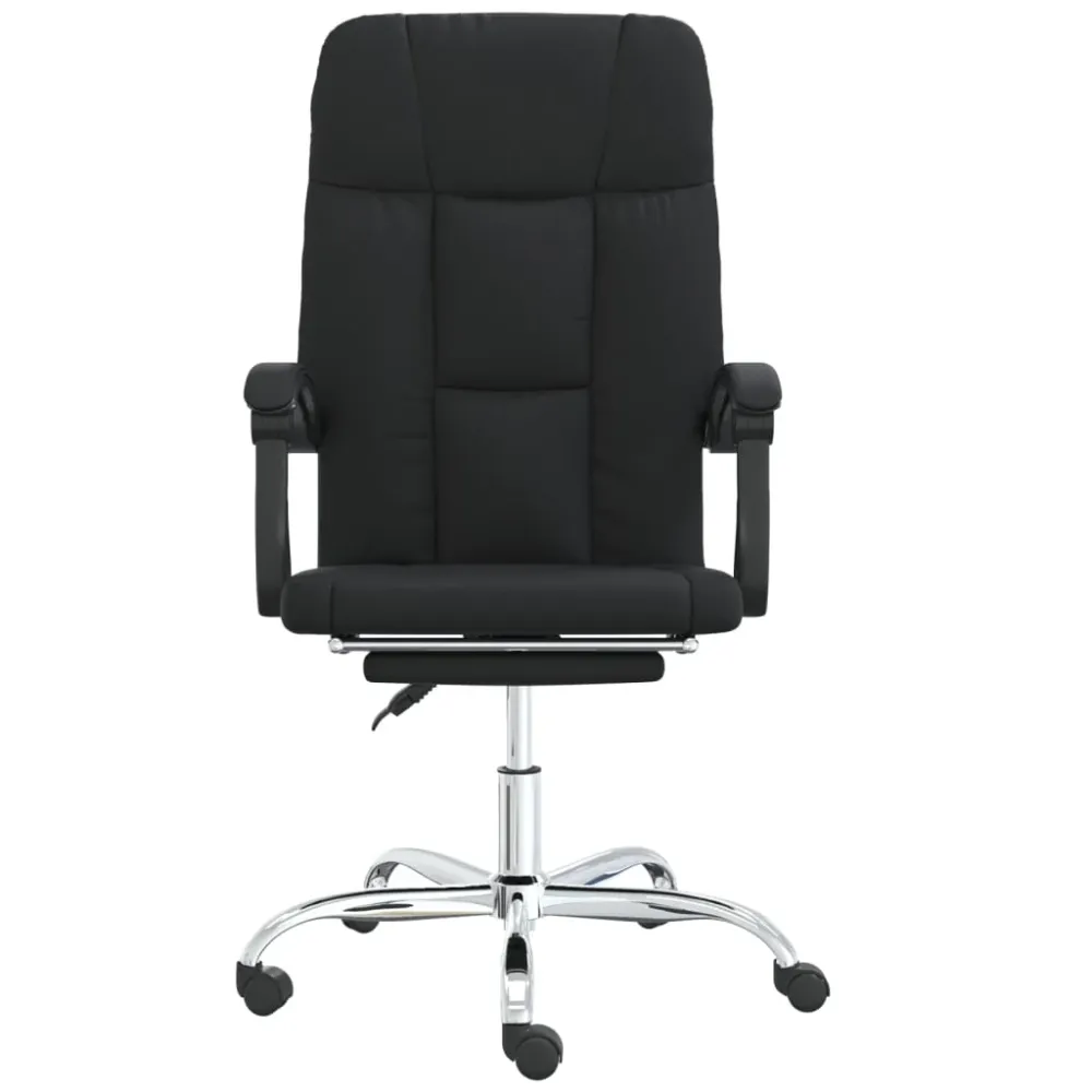Coussin ergonomique pour Chaise fauteuil siège pivotante de inclinable de bureau informatique étude similicuir noir 02_002...