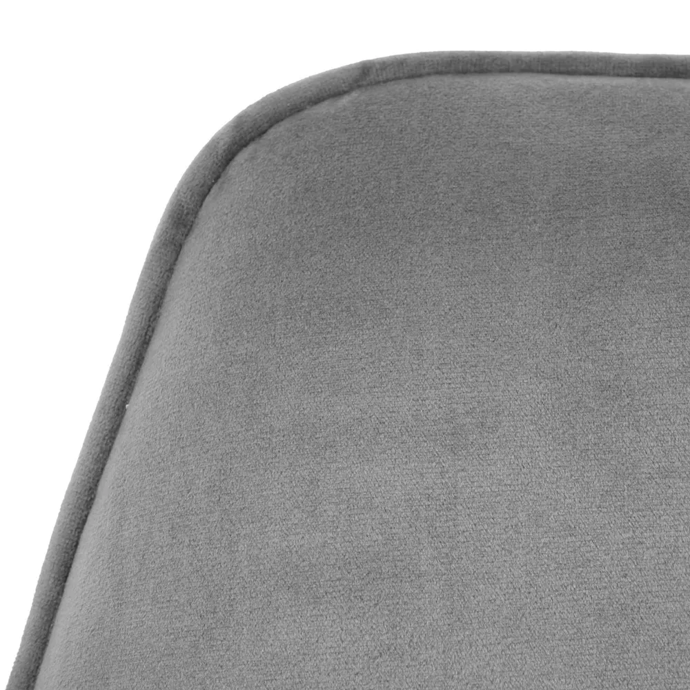 Coussin ergonomique pour Lot de 6 chaises de salle à manger rotative avec accoudoirs en velours gris profond cadre trépied...