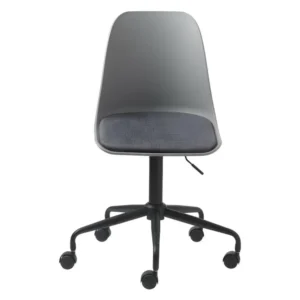 Curvi - Chaise de bureau en plastique et métal - Couleur - Gris pour un espace de travail ordonné
