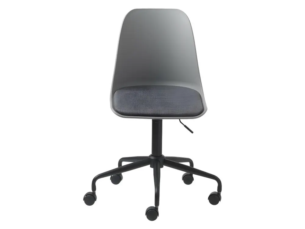 Curvi - Chaise de bureau en plastique et métal - Couleur - Gris pour un espace de travail ordonné