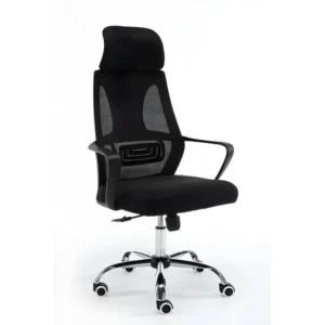 ELIASS - Fauteuil de bureau ergonomique - Hauteur ajustable - Avec accoudoirs - Chaise de bureau télétravail avec revêteme...