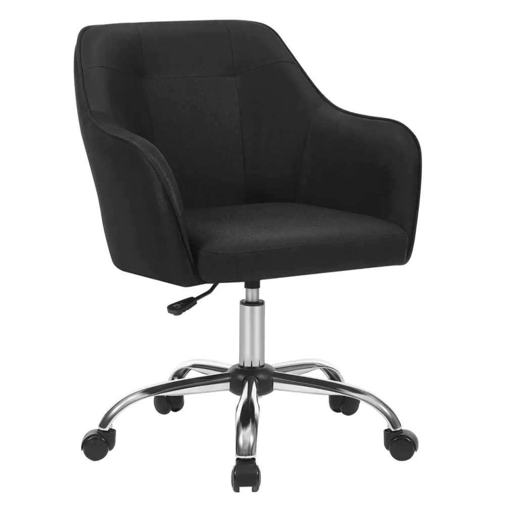 Fauteuil de bureau chaise pivotante confortable siège ergonomique réglable en hauteur charge 120 kg cadre enacier tissu im...