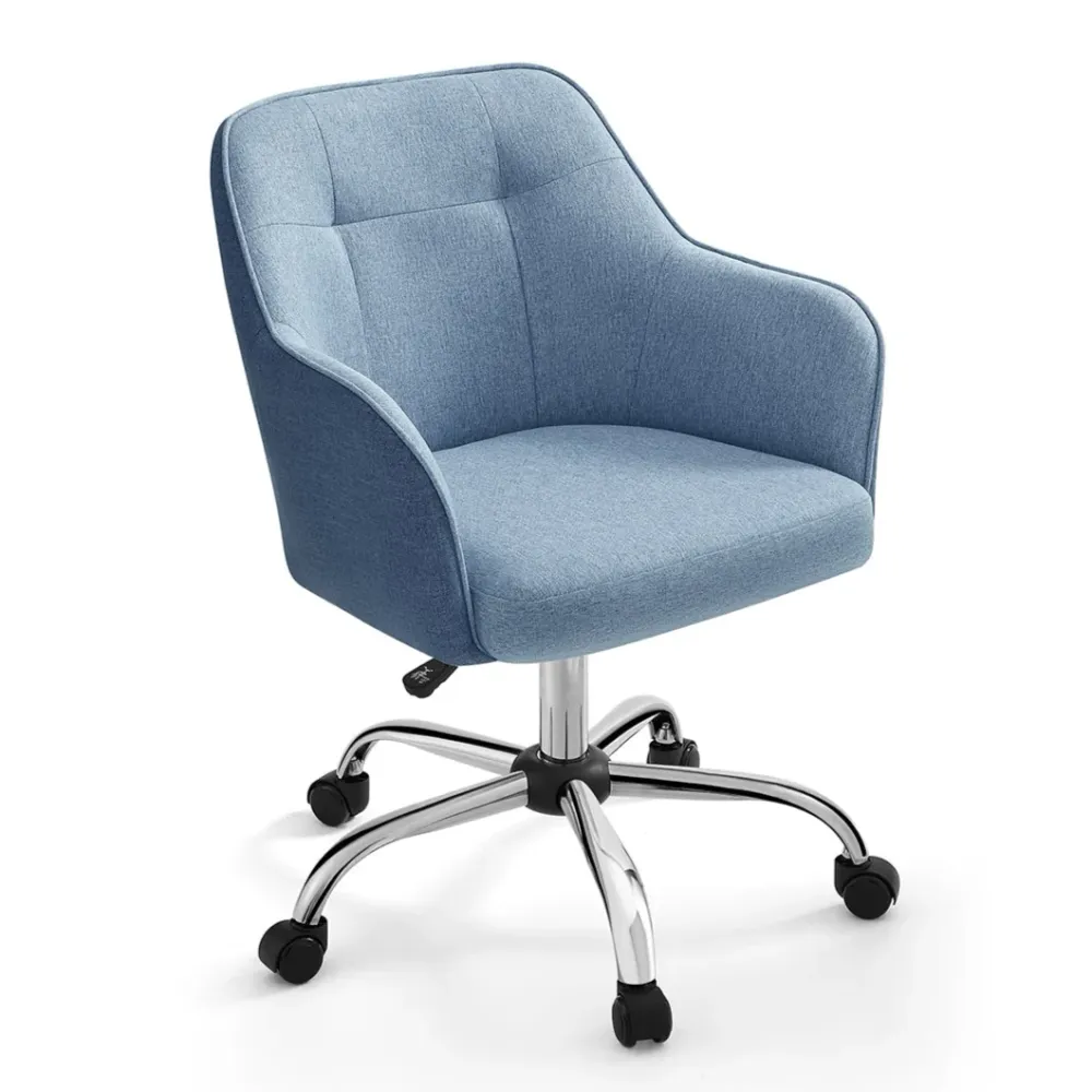 Fauteuil de bureau chaise pivotanteconfortable siège ergonomique réglable en hauteur charge 120 kg cadre enacier tissu imi...