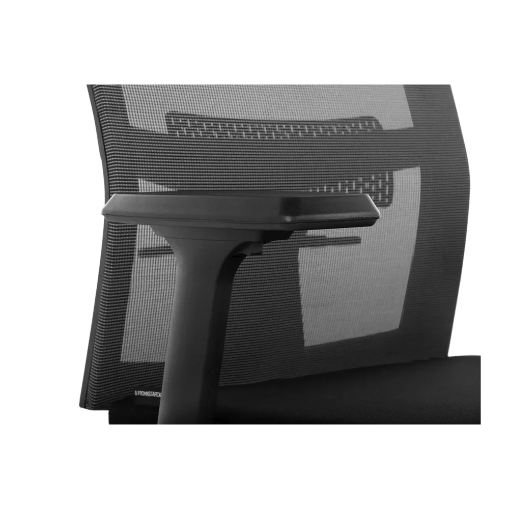 Fauteuil chaise siège de bureau dossier en filet appui-tête charge maximale150 kg noir 14_0000879 avec compartiments intégrés