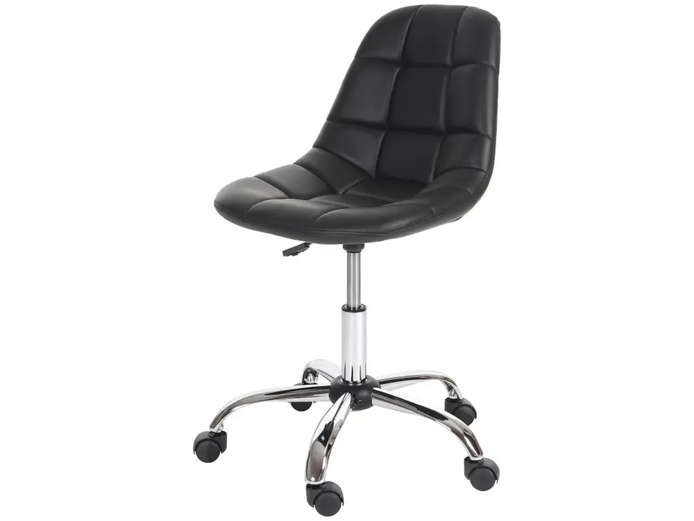 Kit d'assemblage pour Fauteuil de bureau Lier, chaise pitovante, siège baquet, similicuir - noir