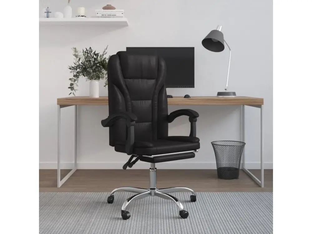 Kit d'assemblage pour Fauteuil inclinable de bureau Noir Similicuir