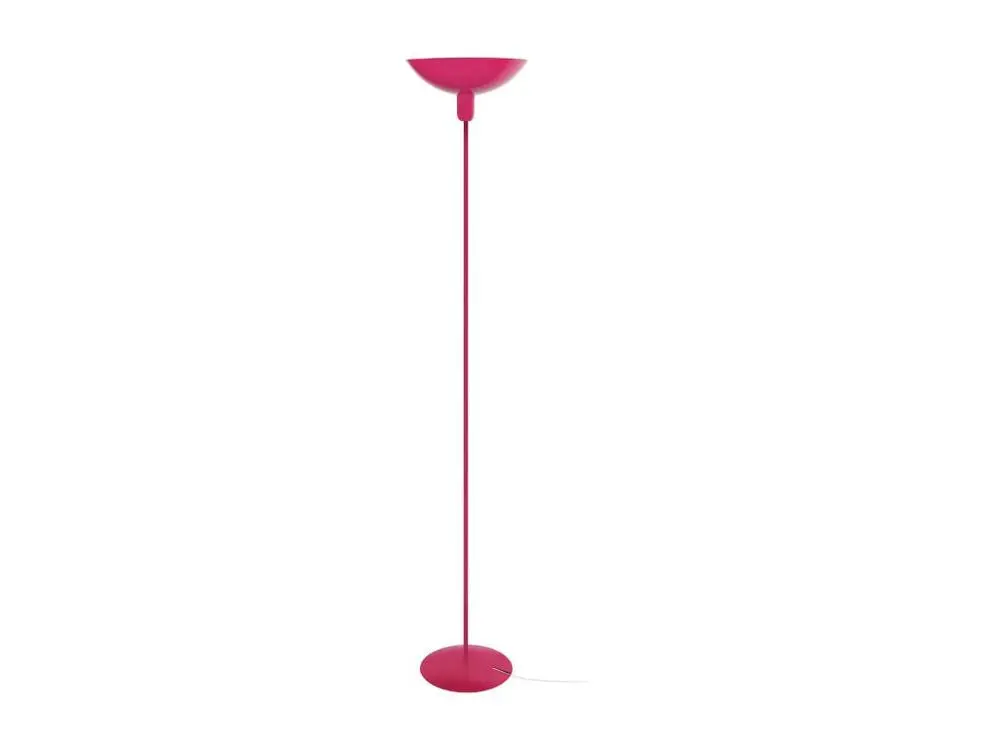 Lampadaire métal rose 165 cm.