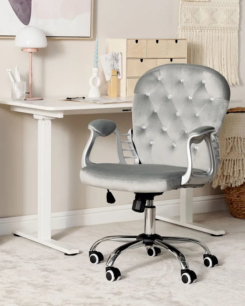 Office Chair Panne Light Grey PRINCESS