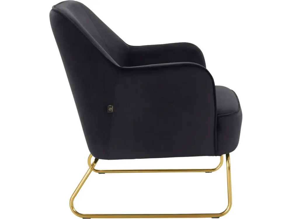 Organisateur de câbles Chaise d'appoint rembourrée en velours noir