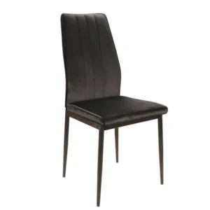 Organisateur de câbles Chaise design velours et métal noir Bator