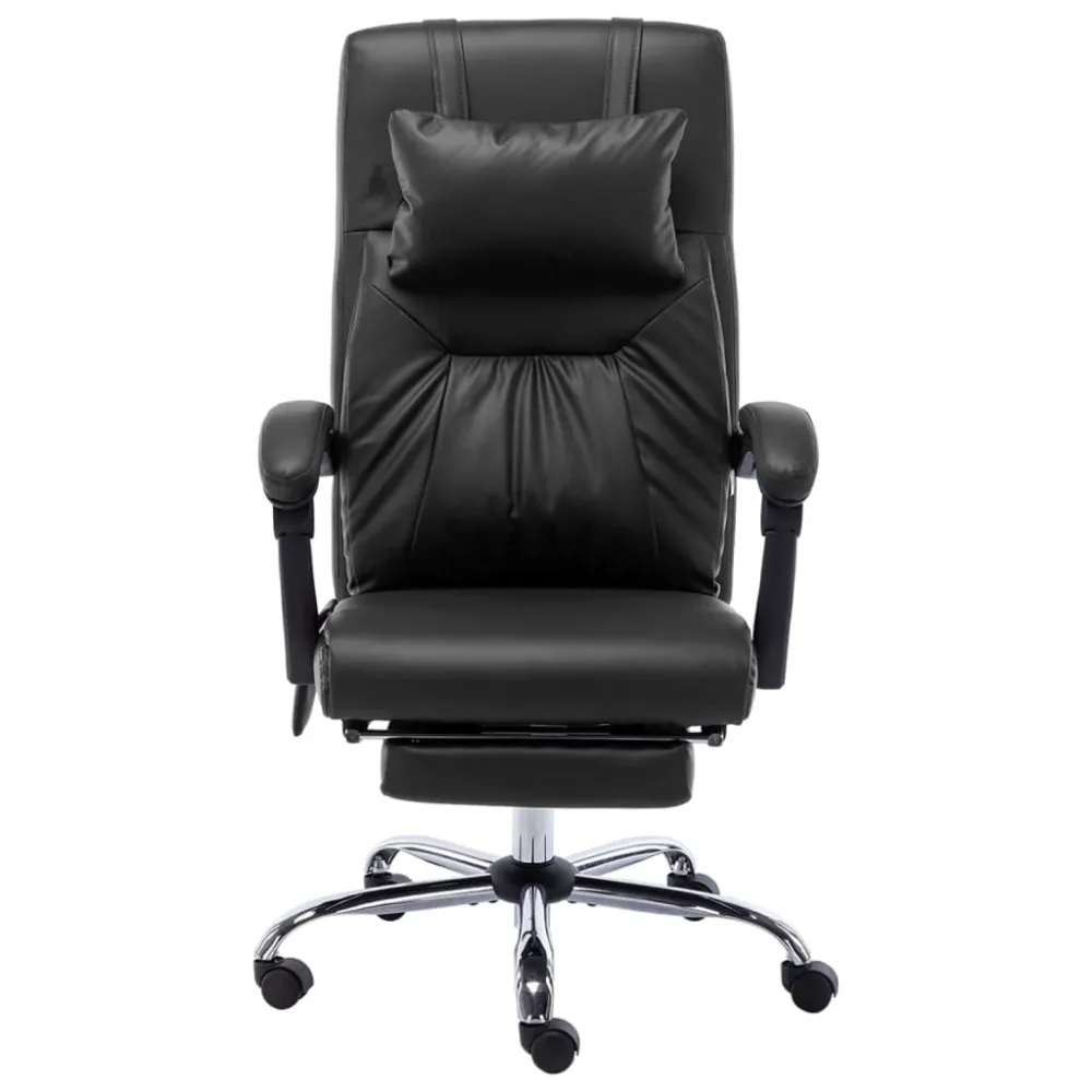 Organisateur de câbles Chaise fauteuil siège de bureau informatique étude de massage similicuir noir 02_0024018