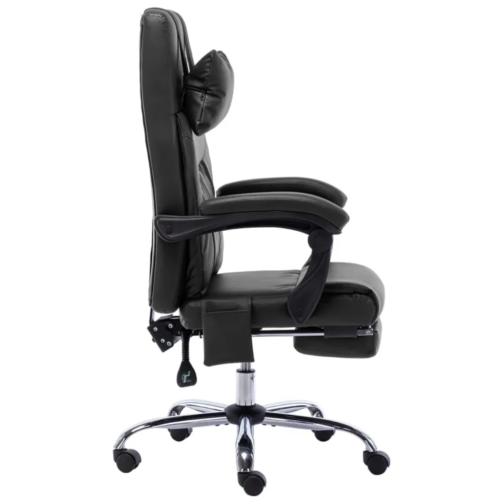 Organisateur de câbles Chaise fauteuil siège de bureau informatique étude de massage similicuir noir 02_0024018