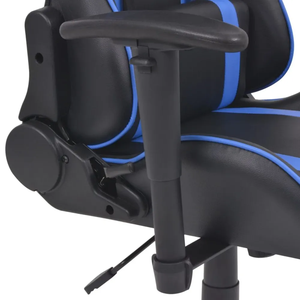 Organisateur de câbles Fauteuil chaise chaise de bureau inclinable avec repose-pied bleu 0502030