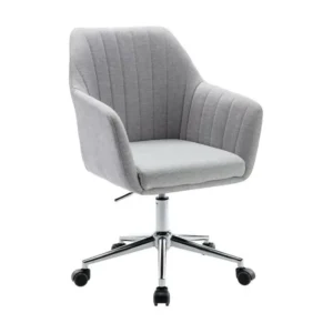 Organisateur de câbles LOUNA - Fauteuil de Bureau Gris avec Surpiqures