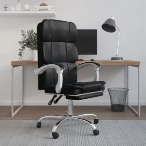 Pieds antidérapants pour Fauteuil inclinable de bureau Noir Similicuir