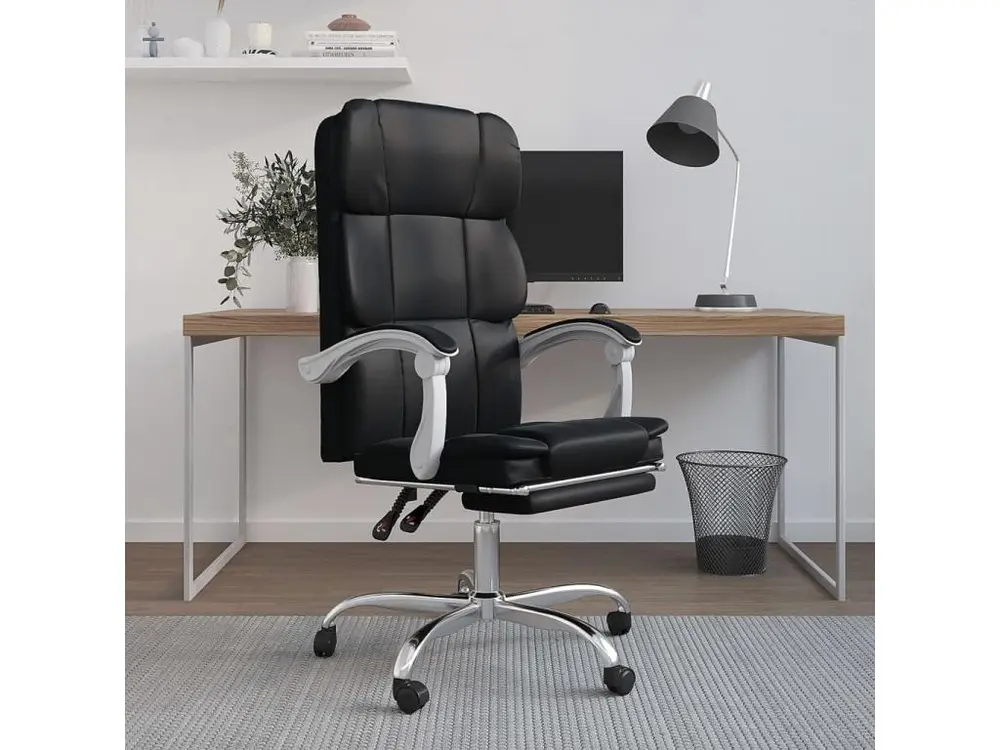 Pieds antidérapants pour Fauteuil inclinable de bureau Noir Similicuir