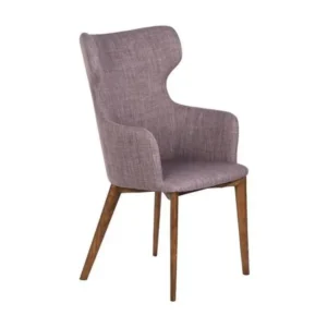Plateau de rangement Chaise avec accoudoirs tissu et pieds bois de frêne Paola-Couleur MIRAGE 10