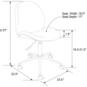 Plateau de rangement Chaise de bureau en velours rose