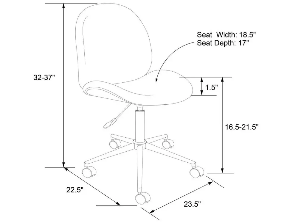 Plateau de rangement Chaise de bureau en velours rose