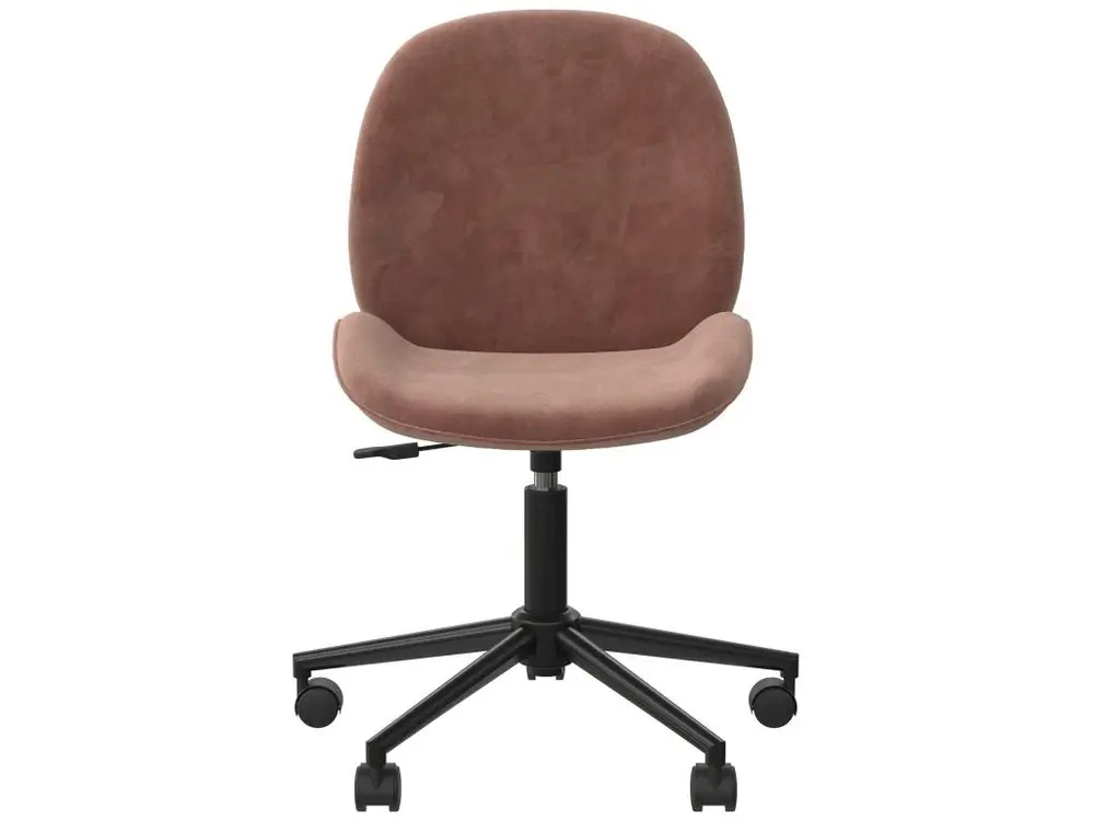 Plateau de rangement Chaise de bureau en velours rose